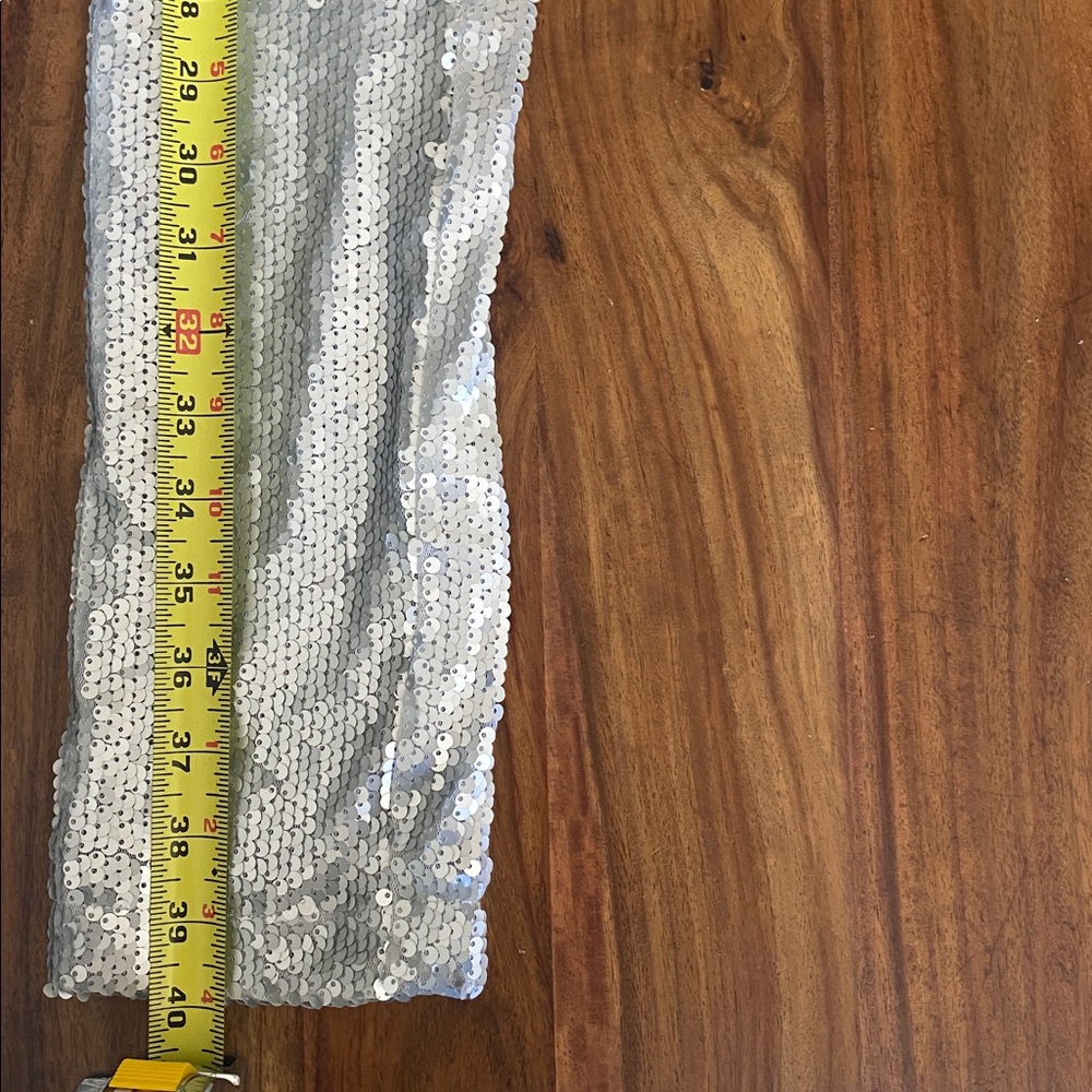 Urban Outfitters Silver Sequin Jumpsuit - Picture 8 of 9